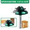 Knoweasy 45 Degree Lock Miter Router Bit Set with 1/4