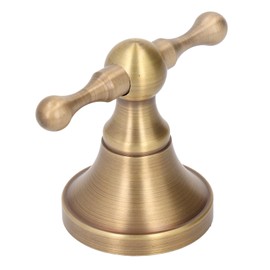 Qukaim Antique Towel Hook, Bathrobe Hook, Antique Solid Copper Bathroom Robe Hooks, Wall Mounted Towel and Coat Hooks for Bathroom and Kitchen, Vintage Style, 10 cm, Pack of 2