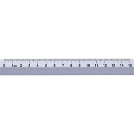 RUMOLD 932015 Office and School Ruler Aluminium 15 cm Silver Colour
