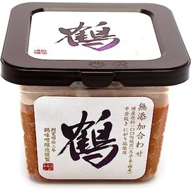 Tsuru Miso Brewery Additive-Free Matched Miso, Crane, 17.6 oz (500 g)