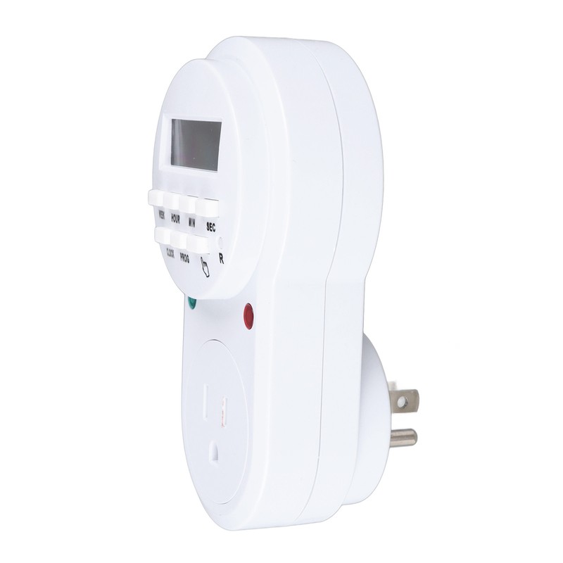 Timer Outlet 7 Day Programmable Digital Timer Plug in Light