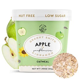 Mylk Labs Instant Oatmeal – Apple Cinnamon – Nut Free, Gluten Free, High Fiber, High Protein, Low Sugar Breakfast - 6 Pk