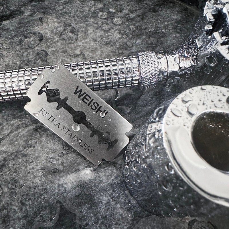 WEISHI 100PCS Single Edge Razor Blades- Double Edge Safety Razor