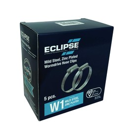 Eclipse W1 Mild Steel Wormdrive Hose Clips 85-100mm 5 Pack