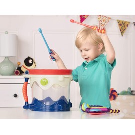B. toys – Musical Drum – 7 Instruments Toy Drum Kit – Drumroll Please – Musical Toys for Kids 18+ Months (7 – Pieces)