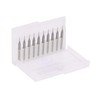 LIBOQIAO 10Pcs 0.6mm Carbide End Mill Engraving Milling Cutter CNC