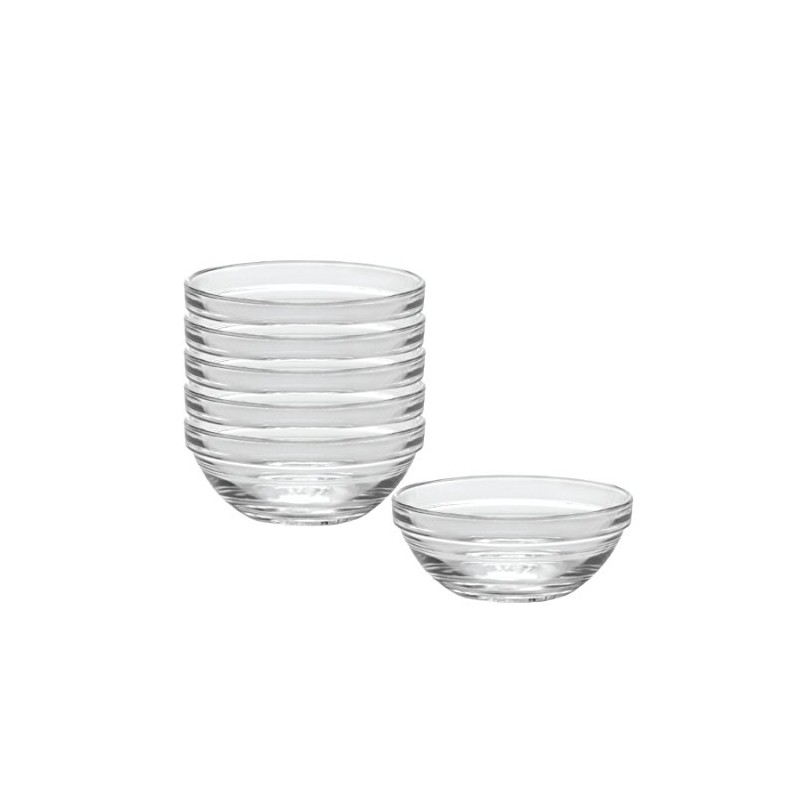Duralex Glass Made In France Lys 4-3/4-Inch Stackable Clear Bowl,