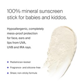 Supergoop! Sunnyscreen Mineral Stick SPF 50, 0.7 oz - Face & Body Sunscreen for Babies & Kids - Non-Nano Mineral Formula - Pediatrician Tested, Hypoallergenic & Silicone Free