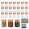 Homelike Style 1.7 oz Mini Glass Spice Bottles, 24 Pack
