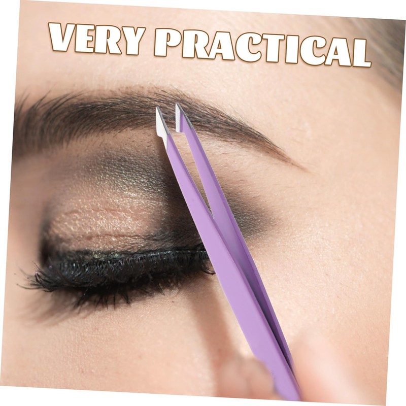 NOLITOY Sets Essential Eyebrow Tweezers Portable Trimming Clamp for Brows