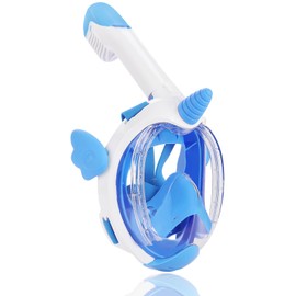Diving Mask, Snorkel Mask, Full Mask for Children, 180 Degree Vision, Unicorn Diving Masks with Panoramic Full Face Design, Diving Goggles for Children