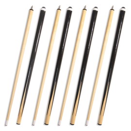 ISPiRiTo Pool Sticks 2-Piece 48 Inch House Bar Billiard Cue Stick 13mm Glue-on Tips Hardwood Wooden Pool Cues， Pack of 4