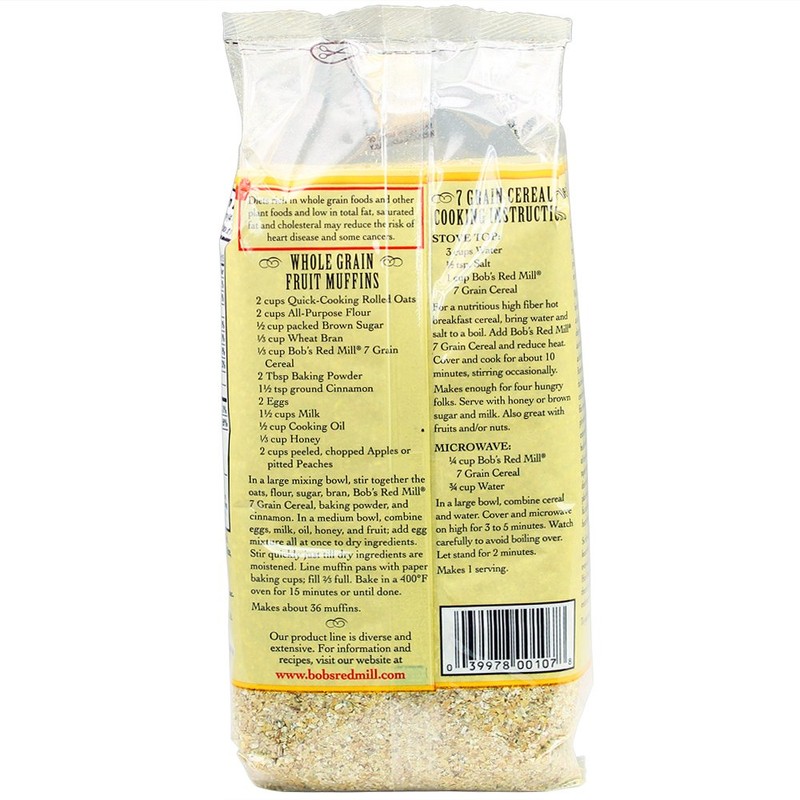 Bob's Red Mill 7 Grain Hot Cereal, 25 Ounce (Pack