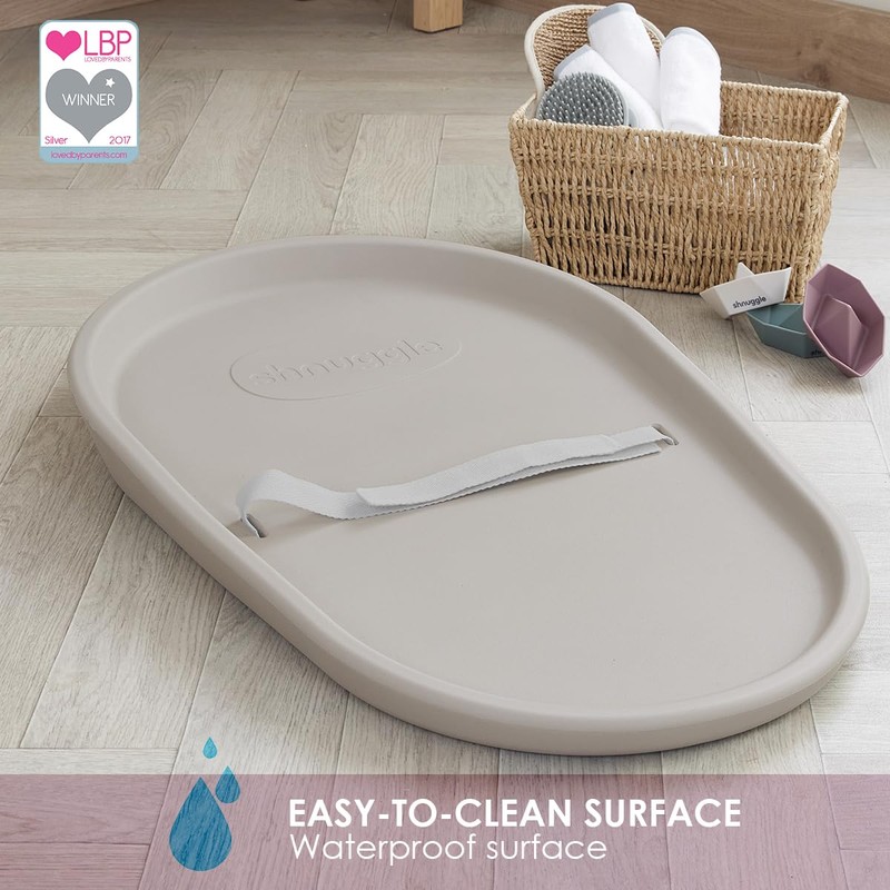 Shnuggle Changing Essentials Bundle - Squishy Changing Mat Taupe +