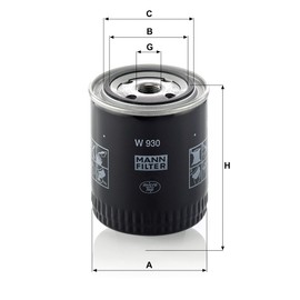 Original MANN-FILTER Oil Filter W 930 - For passenger cars
