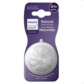 Avent Natural Response Teats 3 Month+ Flow 4 2 Pack