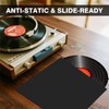 20PCS Black 12-Inch LP Vinyl Record Jackets, 350gsm Cardboard Sleeves