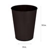 Bath Bliss Bathroom Accessories 3 Piece Trash Can, Plunger &
