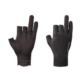Shimano 05 Sensitive Gloves 3 Cut GL-006Y Black 2XL