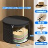 Veki 2pack Clear Hat Organizer for Closet, Hat Boxes for