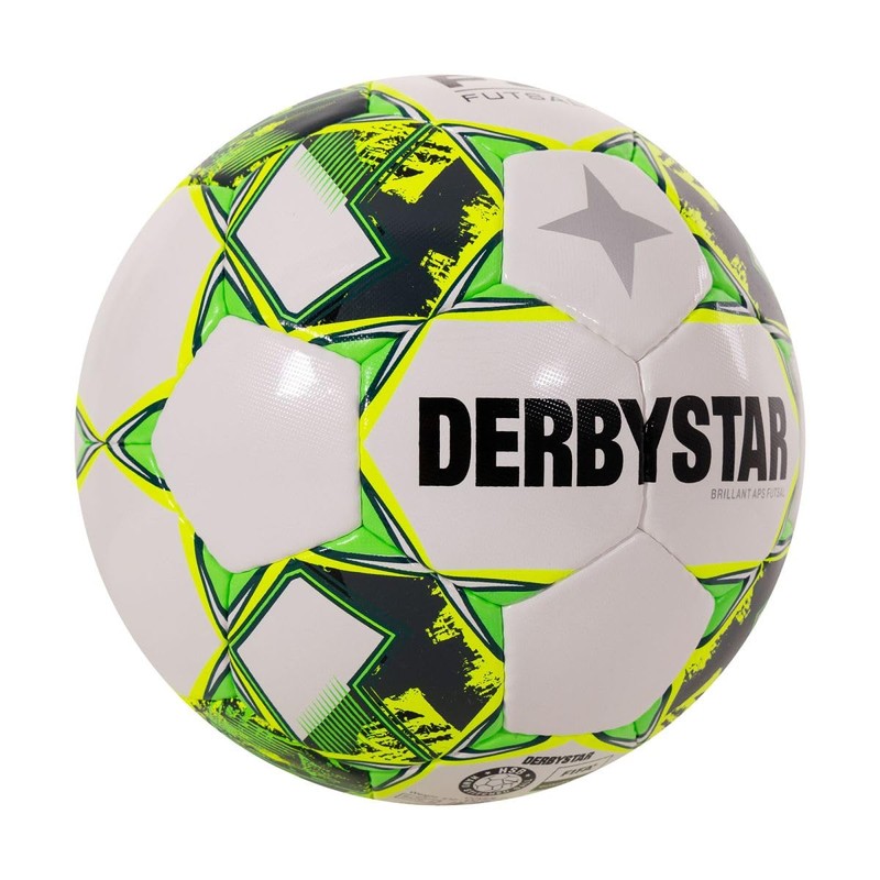 Derbystar Brillant Football Balls White/Yellow/Grey 4