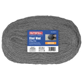 Faithfull ASW112 Steel Wool 450G 1-2 Medium