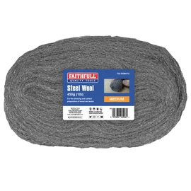 Faithfull ASW112 Steel Wool 450G 1-2 Medium