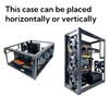 Yeiwenl DIY Computer Case PC Frame Desktop Chassis Stackable Rack