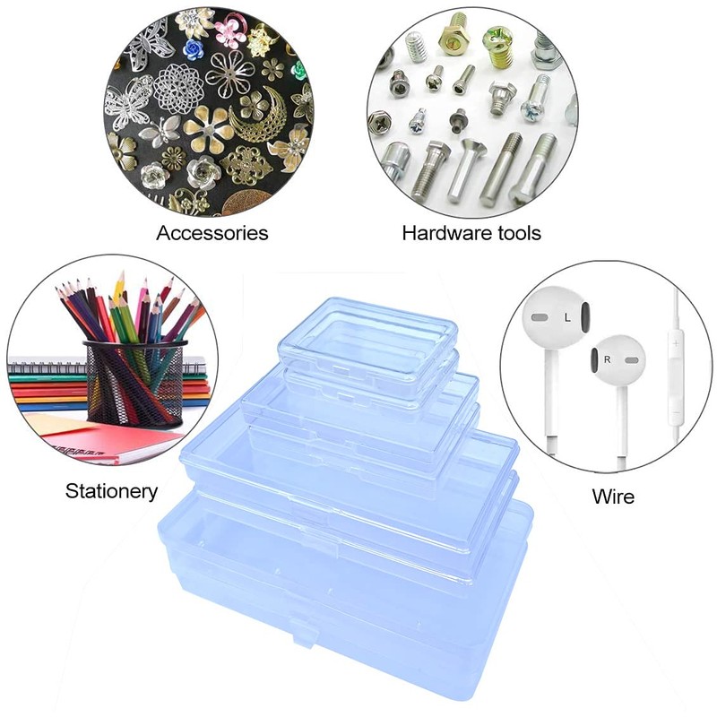 Gebildet 8 Pieces Mixed Sizes Rectangular Empty Mini Storage Box