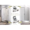 4pcs Shower Door Twin Rollers - 2 Top & 2