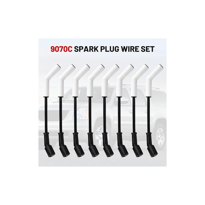 9070C Juego de cables de bujía Accel Extreme 9000 compatible
