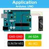 YELUFT 2 Pieces Pre-Soldered 0.91 Inch I2C OLED Display Module