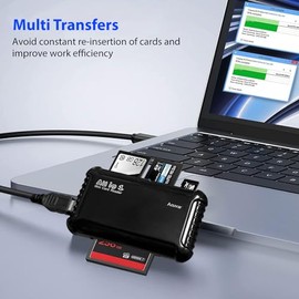Acuvar Lector de tarjetas de memoria USB todo en 1 de alta velocidad para todas las tarjetas SD/SDHC, Micro SD, CF, XD, MS/Pro y Duo Tarjetas Plug N P