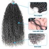 Saisifen 96 Strands Boho Goddess Locs Crochet Hair for Black