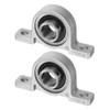 uxcell 2pcs KP002 Pillow Block Bearings 8mm Bore Bearing Units