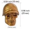 Temzzer Skull Air Tire Valve Caps 4PCS Car Tyre Air