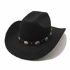 Cowboy Hat Black Men's Cowgirl Costume Women with Ribbon Worth