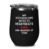 Nurse Director Black Edition Wine Tumbler 12oz - My stethoscope