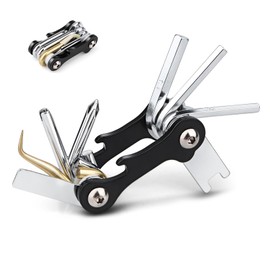 OVOVFANY Scuba Tools Kit, 8-in-1 Folding Stainless Steel Diving Multi-Tool Repairing Set for Diver Repair & Maintenance Gears or Accessory (Black)