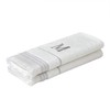 SKL Home Casual Monogram Hand Towel Set, M, 16x26, White