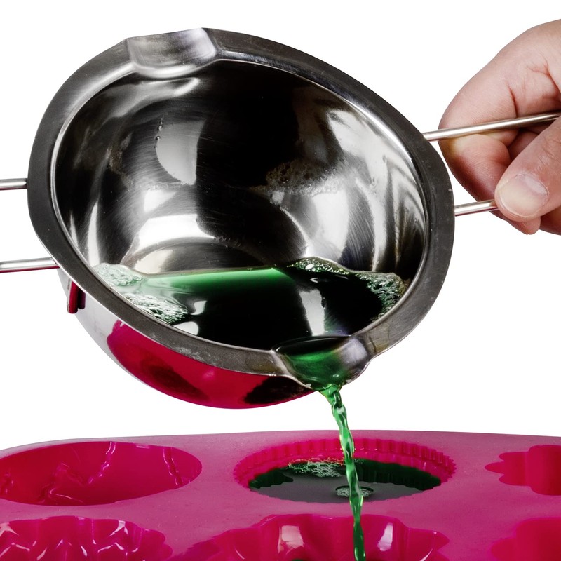 wenco 555029 Premium Water Bath Bowl with Handle, Stainless Steel,