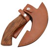 Handmade Ulu Kitchen Mini-Axe Knife Rose Wood Handle Comes with