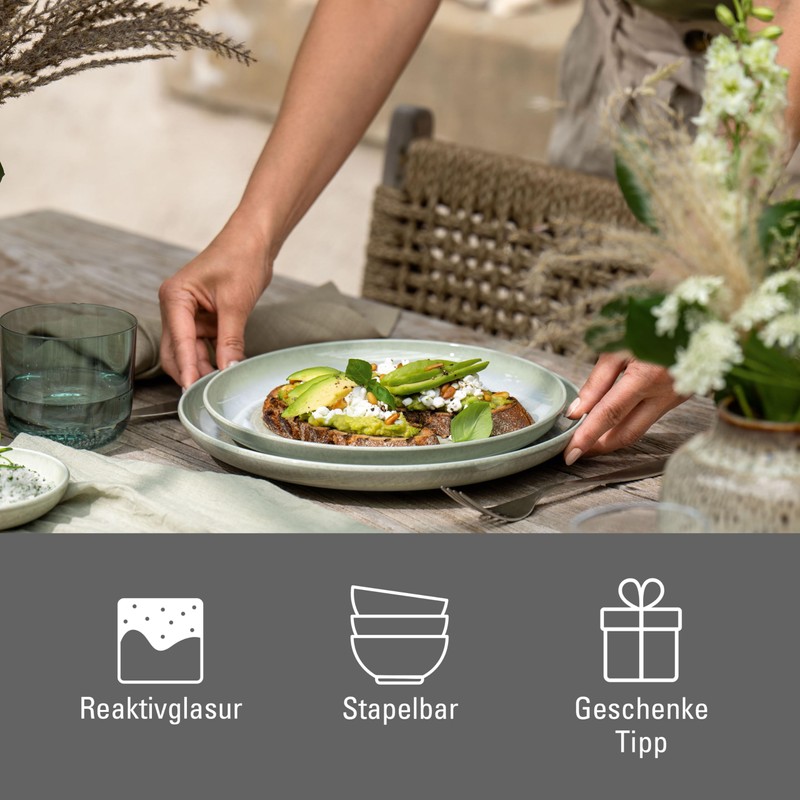 like. by Villeroy &Boch Perlemor Alga Dinner Plate, Diameter 27