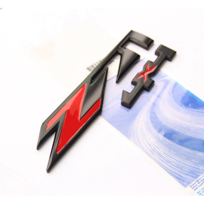 Yoaoo 2Pack OEM Black Red Z71 4x4 Emblems Badges Compatible