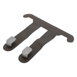 INFINAUTO Auto-Sitz-Kopfstützenhaken Innenzubehör für die meisten Autos, SUVs, LKW Auto-Sitz-Rückenlehnenaufhänger Haken Kunstleder Metall Tiefbraun 6,93"x8,19"