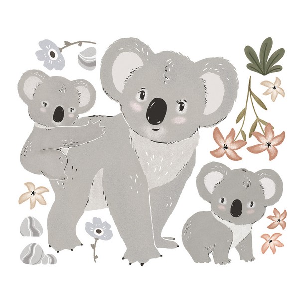 Lilipinso Lilydale | Wall Decals - Koala Family XL in TUBE
