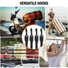 Bungee Cords, Flat Adjustable Bungee Cords with Hooks Heavy Duty