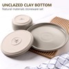LIANYU Ceramic Dinnerware Sets for 6, 18 Piece Dish Dinner