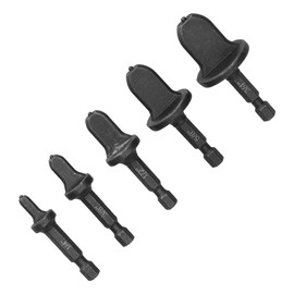 Xirfuni 5 x Swagging Tool Drill, 1/4 Inch Hex Shank Copper Pipe Flaring Tool Pipe, Flaring Pipe Expander Set Kit for Air Conditioning Installation