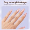 Misssix XBASICTIPS French Tip Press On Nails, 150Pcs French Gel